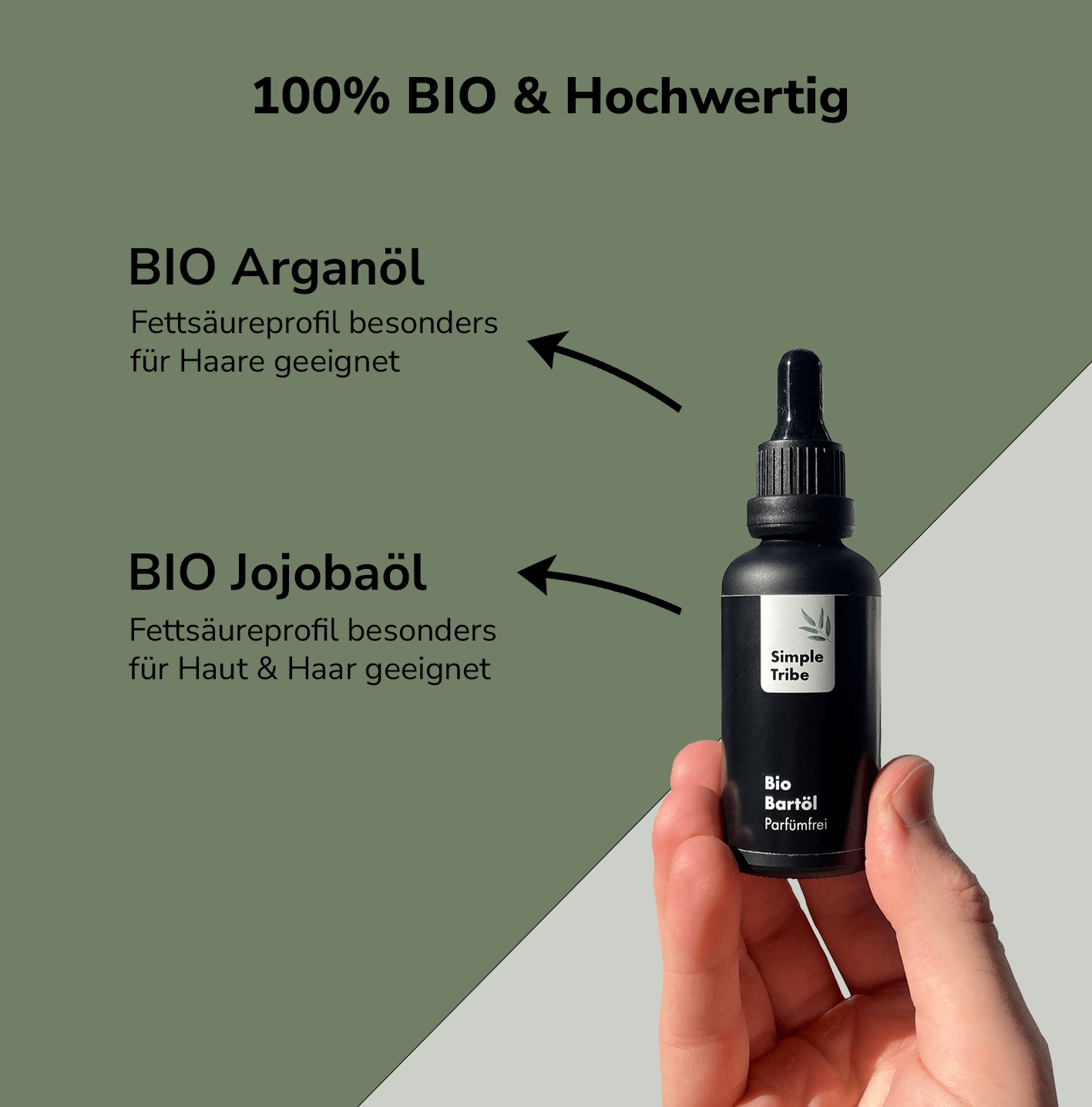 Bio Bartöl Parfümfrei SimpleTribe